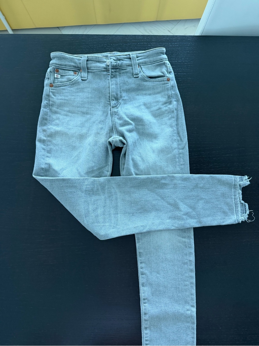 Ag Adriano Goldschmied Light Blue High-Rise Skinny Jeans